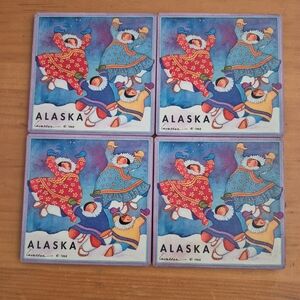 Alaska Vintage Themed Coasters Set 1996